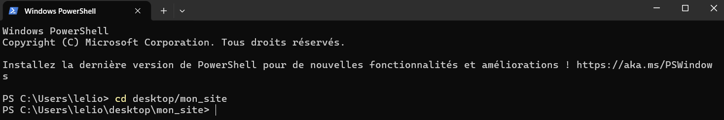terminal cd